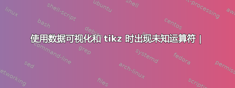 使用数据可视化和 tikz 时出现未知运算符 |