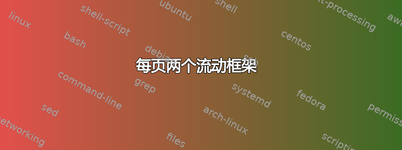 每页两个流动框架 