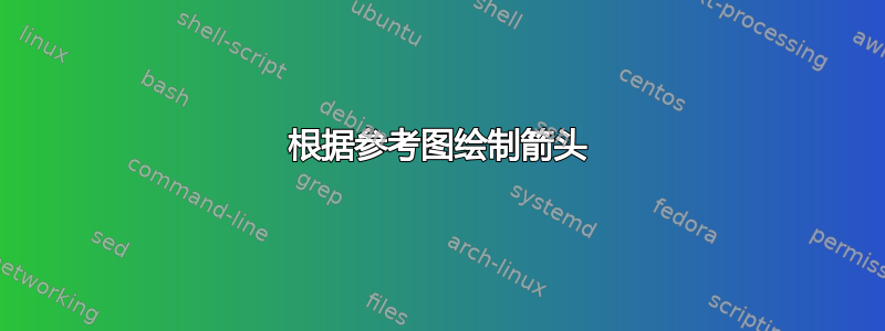 根据参考图绘制箭头