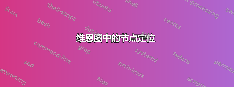 维恩图中的节点定位