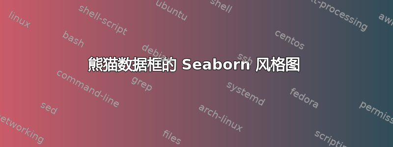 熊猫数据框的 Seaborn 风格图