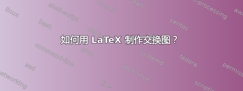 如何用 LaTeX 制作交换图？