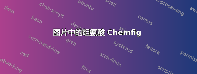 图片中的组氨酸 Chemfig