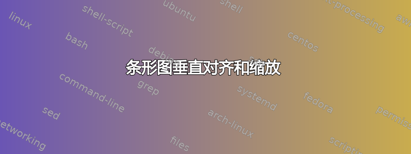 条形图垂直对齐和缩放