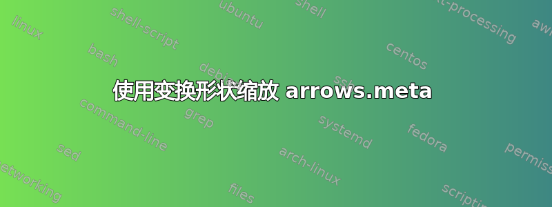 使用变换形状缩放 arrows.meta