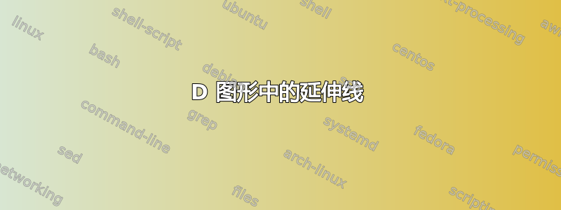 3D 图形中的延伸线