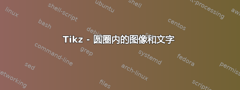 Tikz - 圆圈内的图像和文字