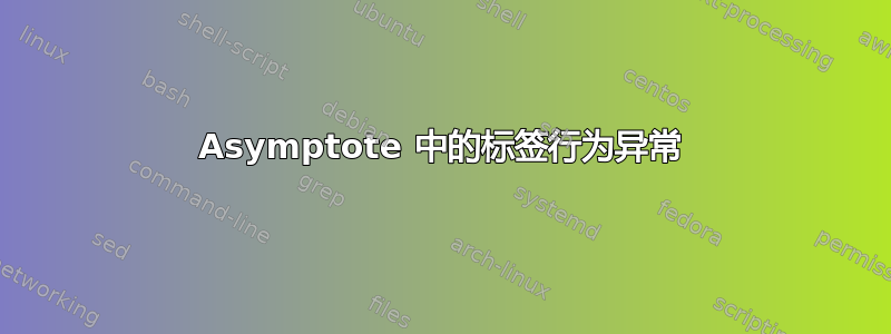 Asymptote 中的标签行为异常