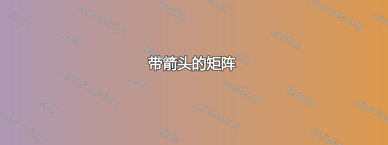 带箭头的矩阵