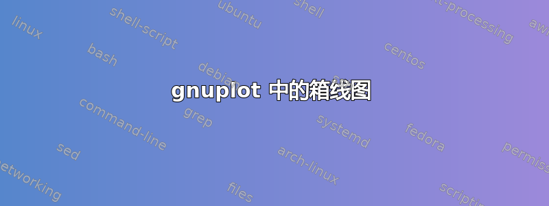 gnuplot 中的箱线图