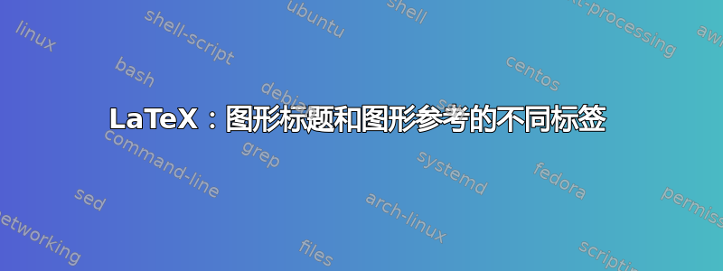 LaTeX：图形标题和图形参考的不同标签