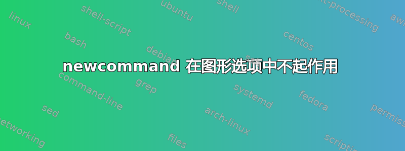 newcommand 在图形选项中不起作用