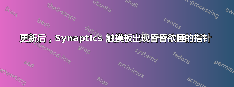 更新后，Synaptics 触摸板出现昏昏欲睡的指针