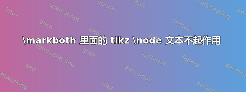 \markboth 里面的 tikz \node 文本不起作用