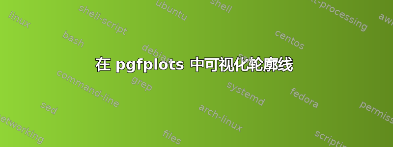 在 pgfplots 中可视化轮廓线