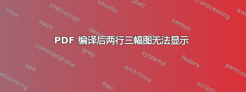 PDF 编译后两行三幅图无法显示