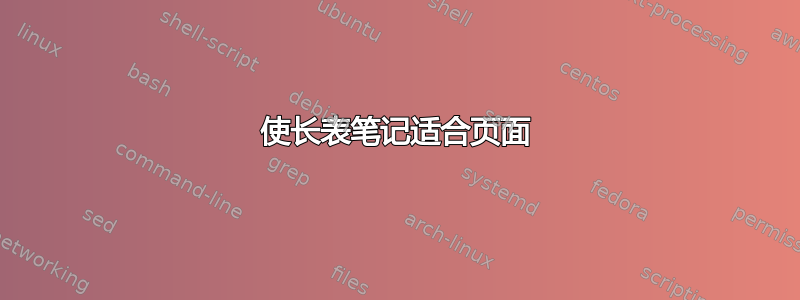 使长表笔记适合页面