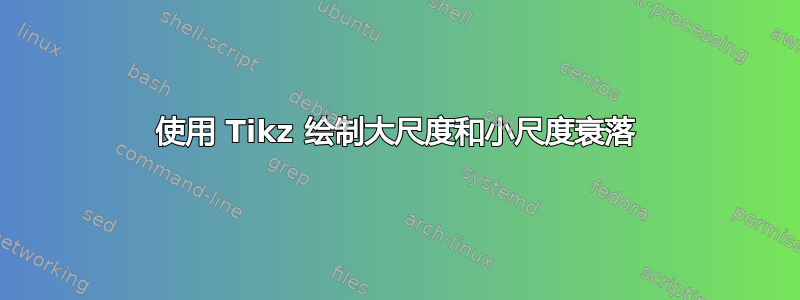 使用 Tikz 绘制大尺度和小尺度衰落