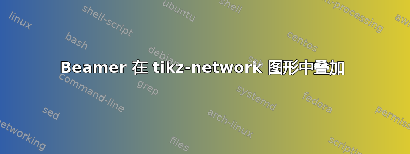 Beamer 在 tikz-network 图形中叠加