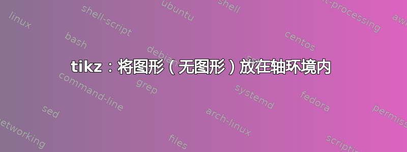 tikz：将图形（无图形）放在轴环境内