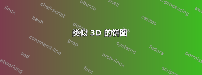 类似 3D 的饼图