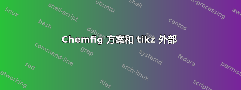 Chemfig 方案和 tikz 外部