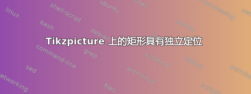 Tikzpicture 上的矩形具有独立定位