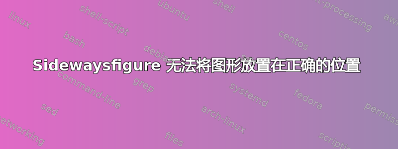 Sidewaysfigure 无法将图形放置在正确的位置