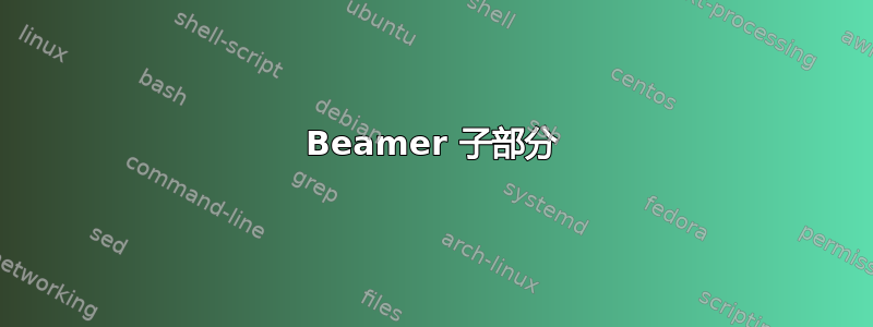 Beamer 子部分