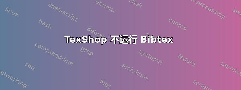 TexShop 不运行 Bibtex