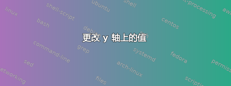 更改 y 轴上的值