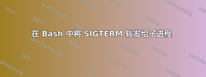 在 Bash 中将 SIGTERM 转发给子进程