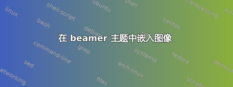 在 beamer 主题中嵌入图像