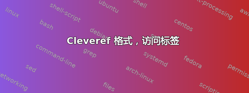 Cleveref 格式，访问标签