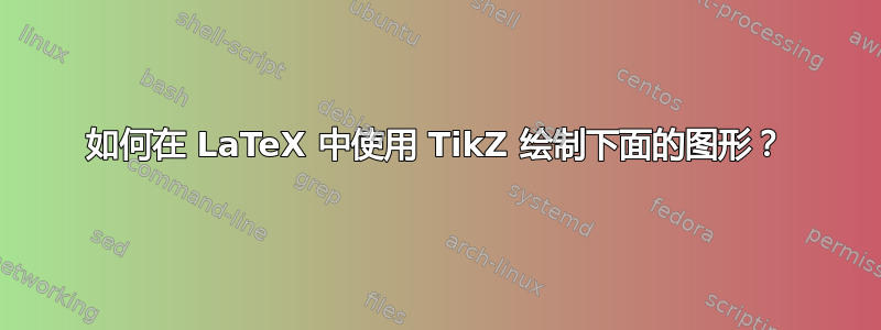 如何在 LaTeX 中使用 TikZ 绘制下面的图形？