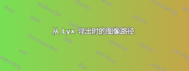 从 Lyx 导出时的图像路径