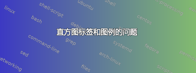 直方图标签和图例的问题