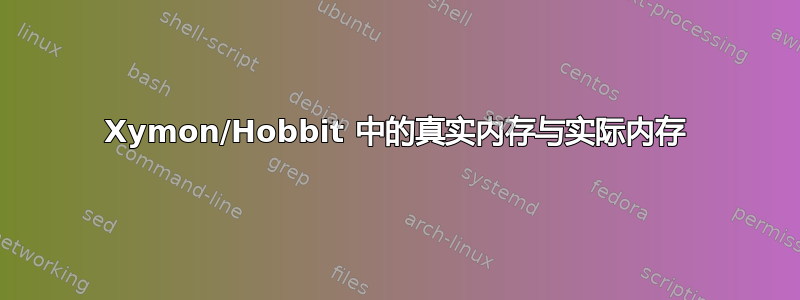 Xymon/Hobbit 中的真实内存与实际内存