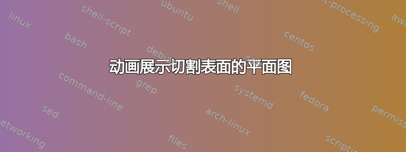 动画展示切割表面的平面图