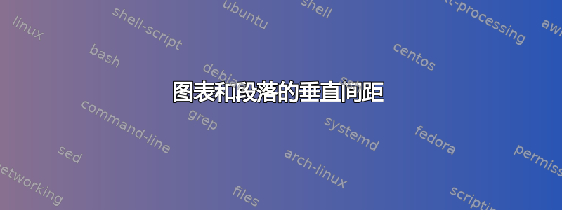 图表和段落的垂直间距