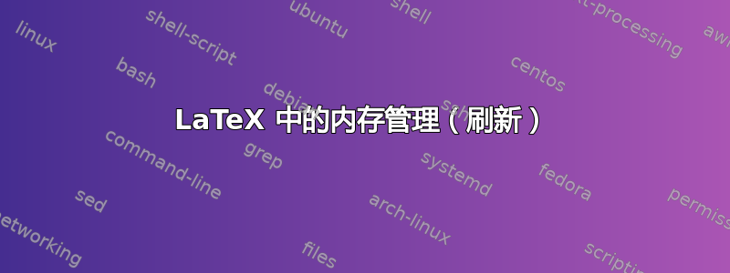 LaTeX 中的内存管理（刷新）