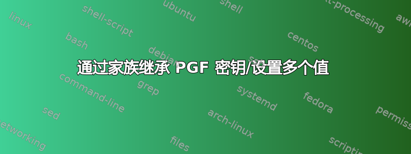 通过家族继承 PGF 密钥/设置多个值