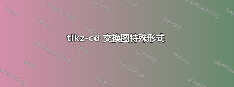 tikz-cd 交换图特殊形式