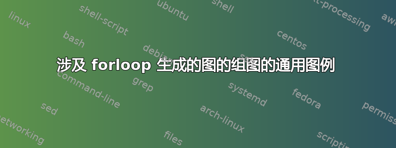 涉及 forloop 生成的图的组图的通用图例