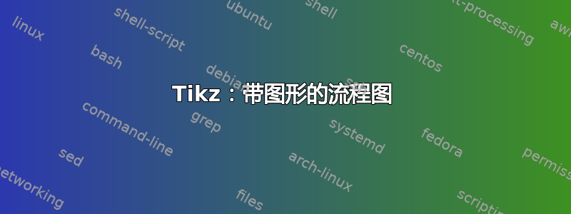 Tikz：带图形的流程图