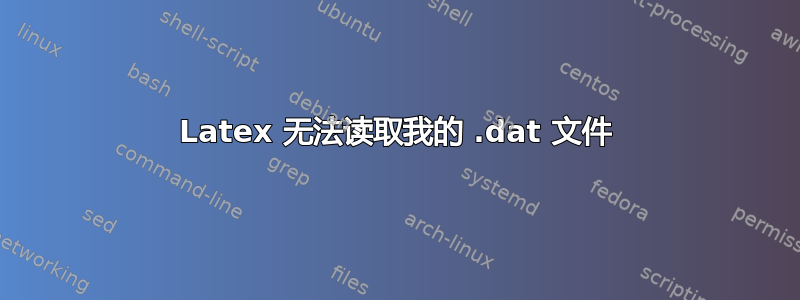 Latex 无法读取我的 .dat 文件