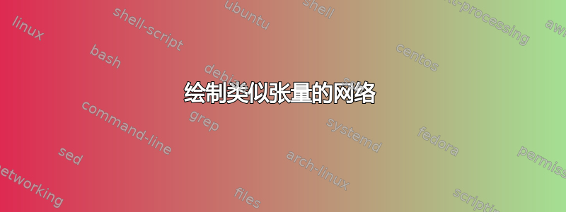 绘制类似张量的网络