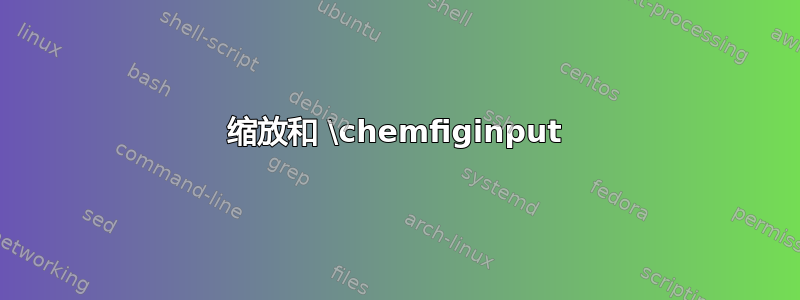 缩放和 \chemfiginput