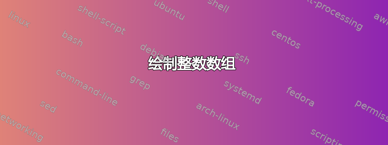 绘制整数数组