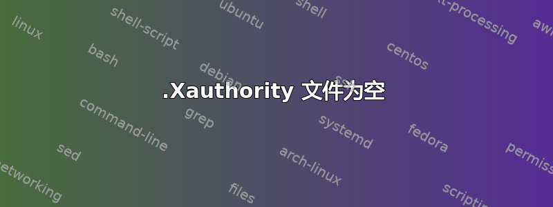 .Xauthority 文件为空